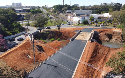 Obras da nova ponte sobre o Ribeirão Quilombo entram na reta final em Sumaré